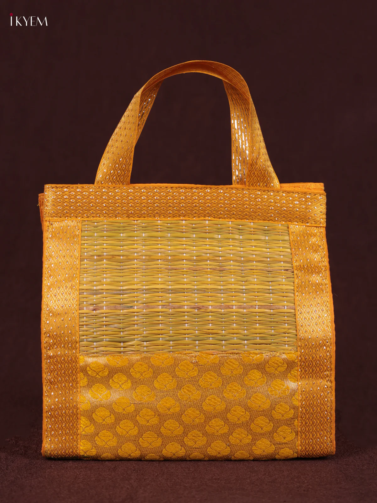 Korai Handbag - Raw Silk - Yellow - (6×6) - KEB24007