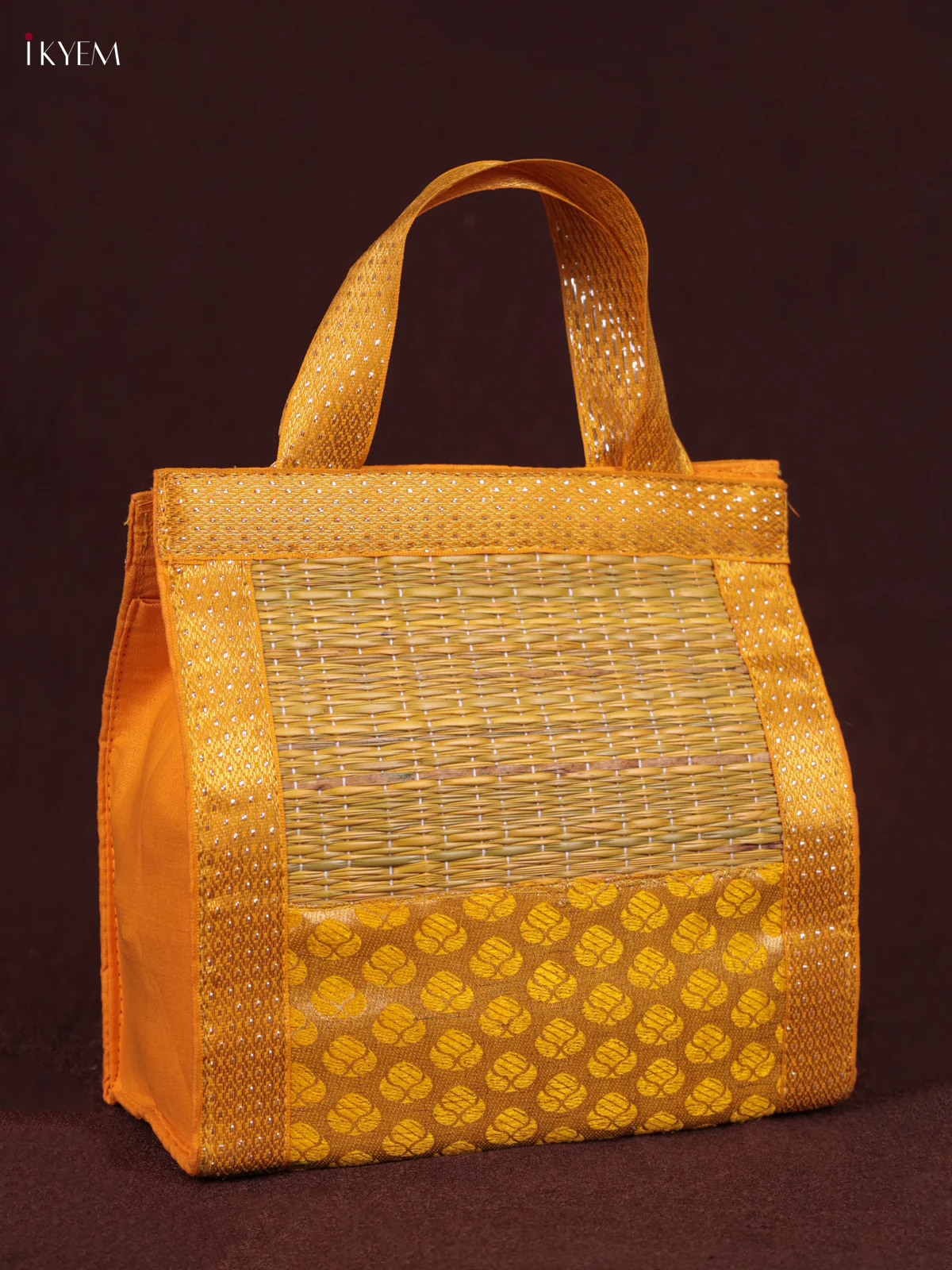 Korai Handbag - Raw Silk - Yellow - (6×6) - KEB24007 - Image 2