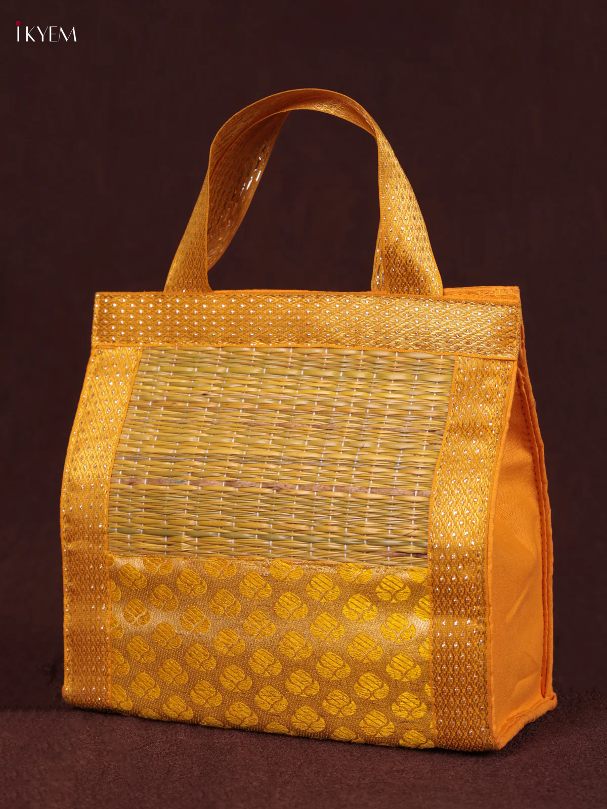 Korai Handbag - Raw Silk - Yellow - (6×6) - KEB24007 - Image 3