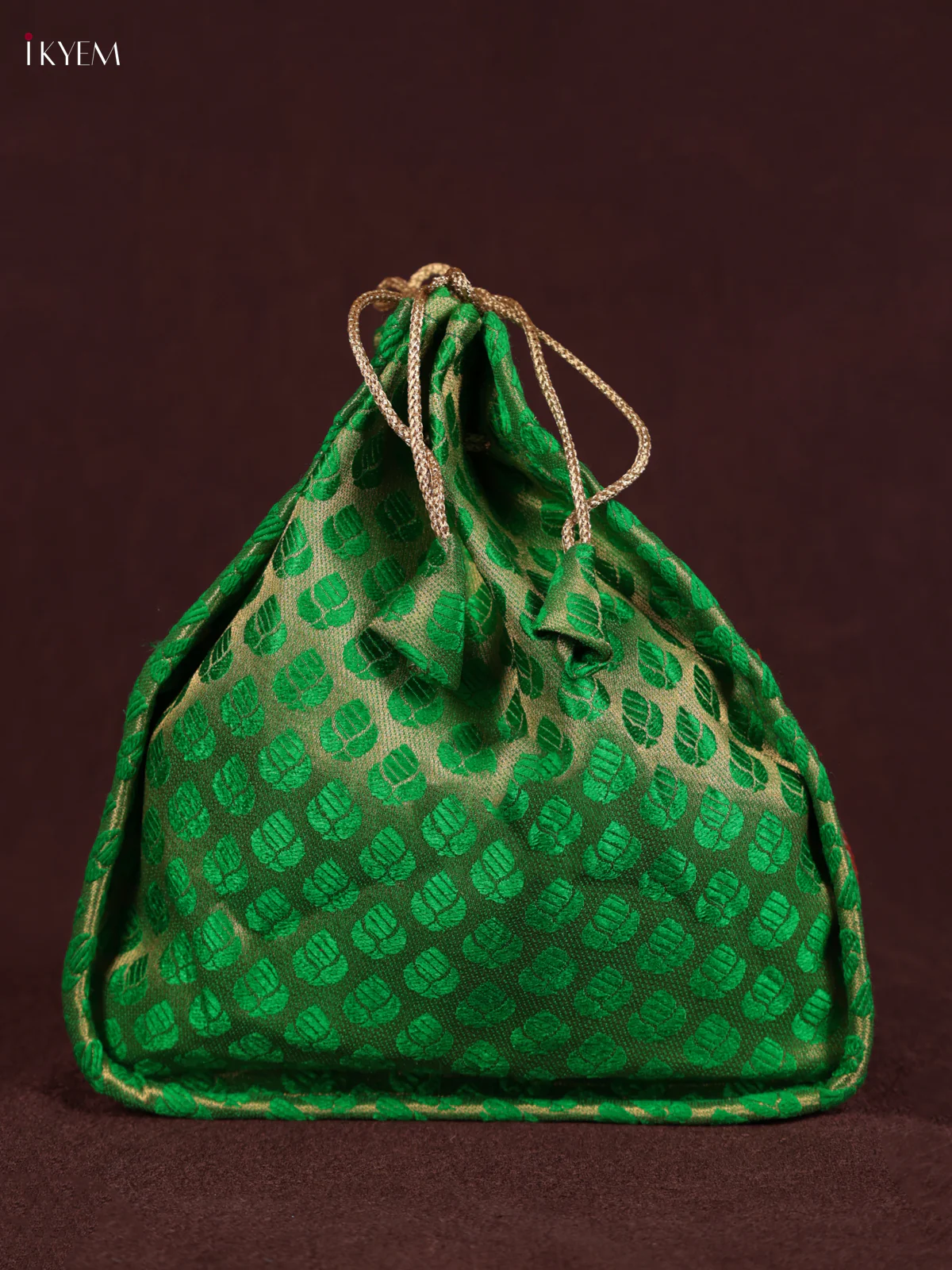 Korai Bag Orange & Green - Potli - (10×10) - KEB24027 - Image 2