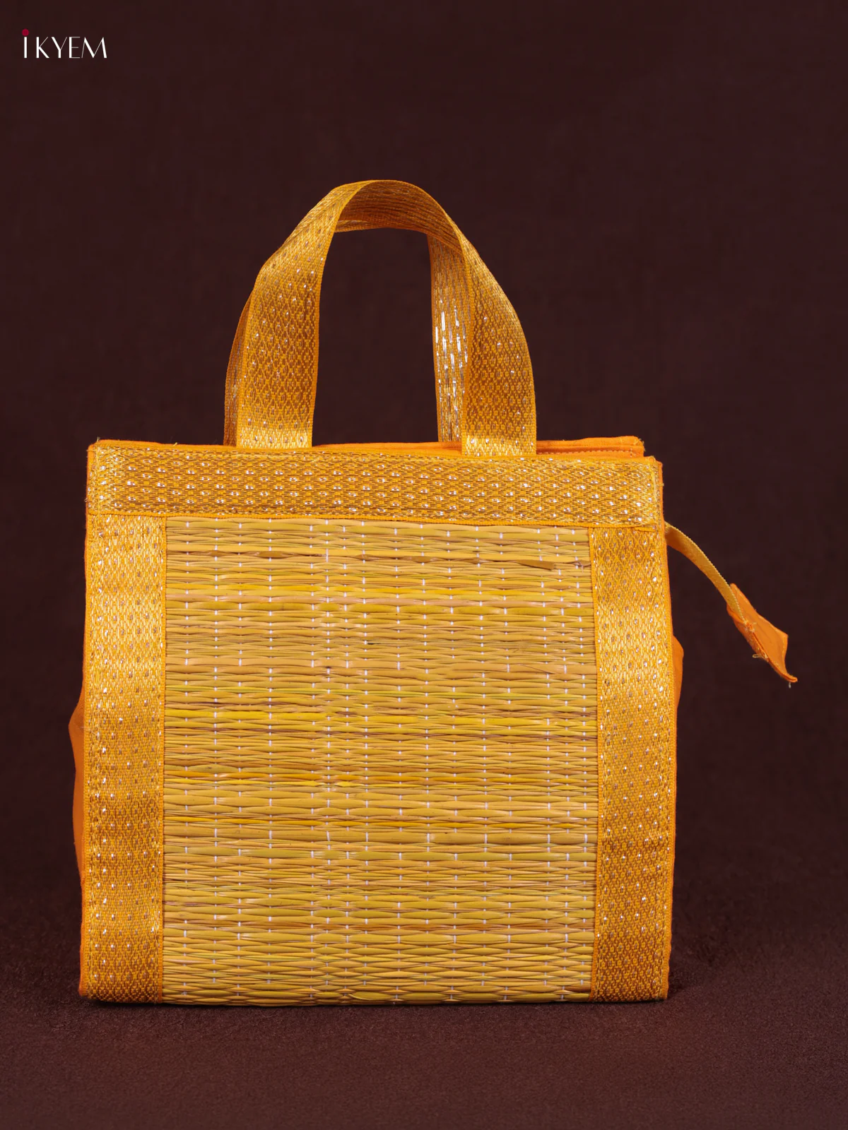 Korai Handbag - Yellow With Zip - (6×6) - KEB24031