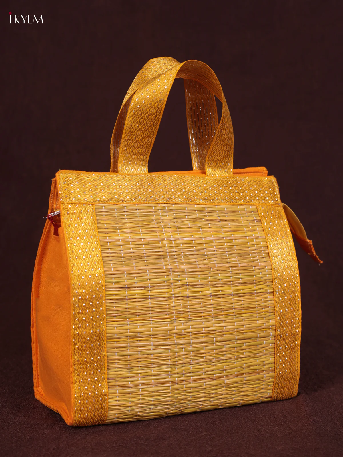 Korai Handbag - Yellow With Zip - (6×6) - KEB24031 - Image 3