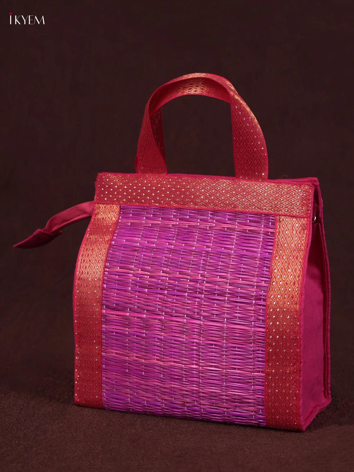 Korai Handbag - Pink With Zip - (6×6) - KEB24032 - Image 3