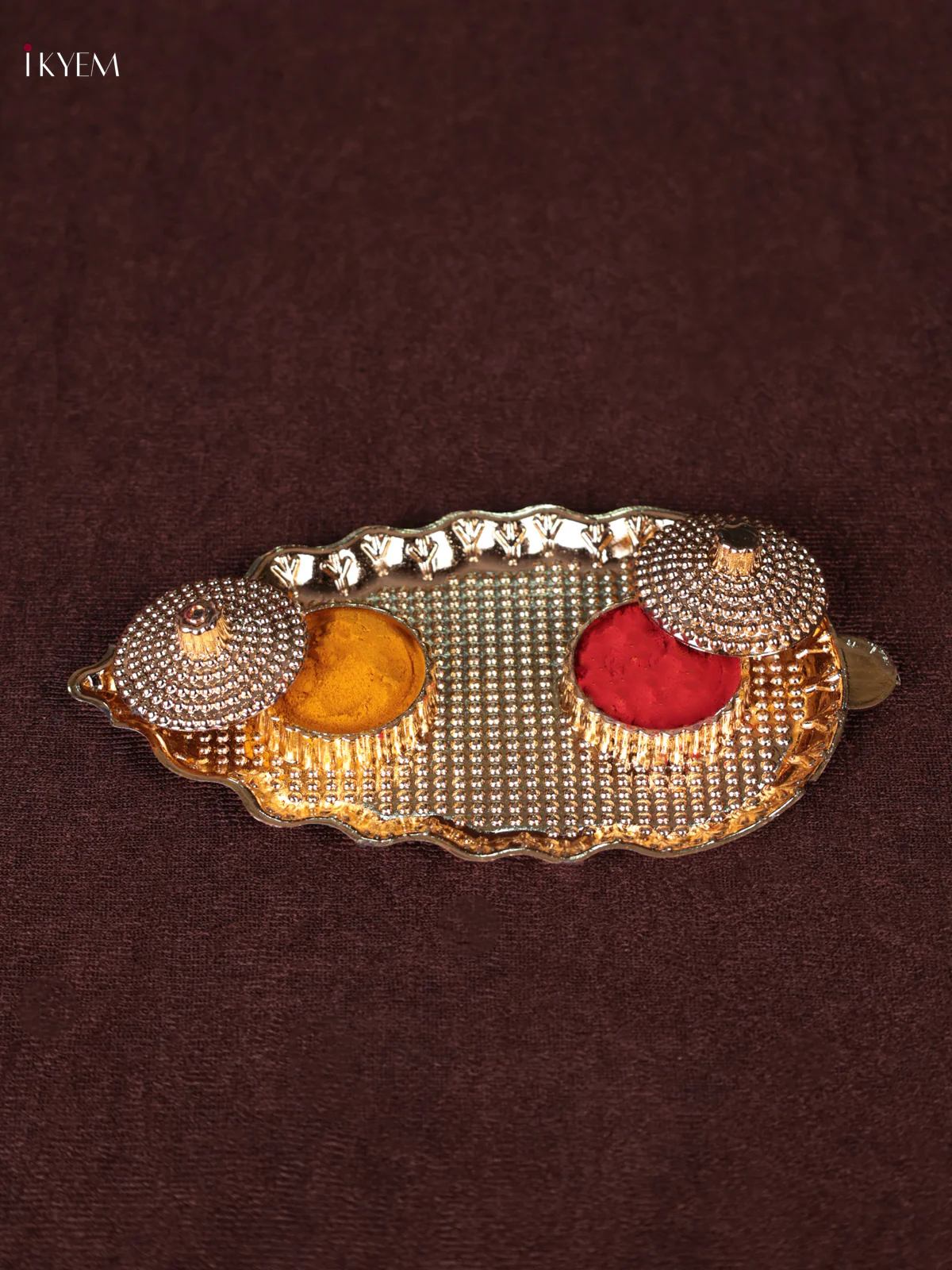 Mango Shaped Haldi Kumkum Holder