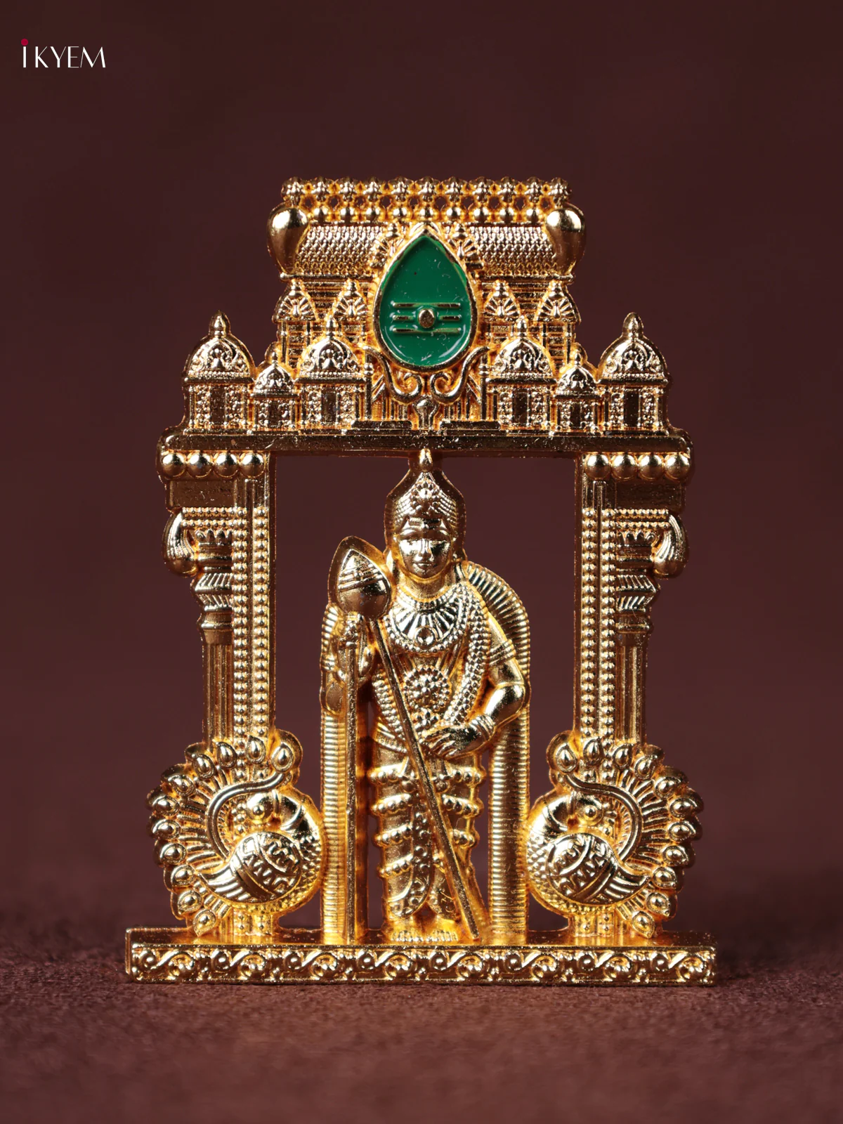 Gold Plated Vell Murugan Temple - KEB25008