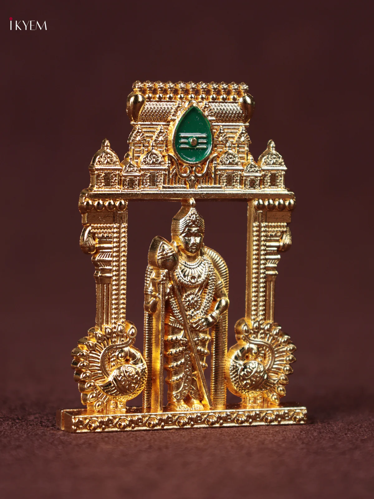 Gold Plated Vell Murugan Temple - KEB25008 - Image 2