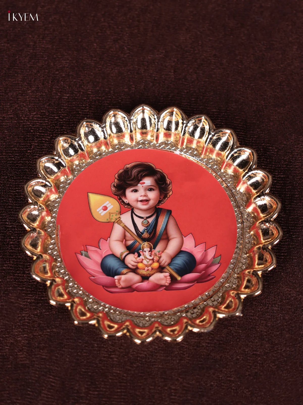 Baby Murugar Printed Plastic plate - KEB25015