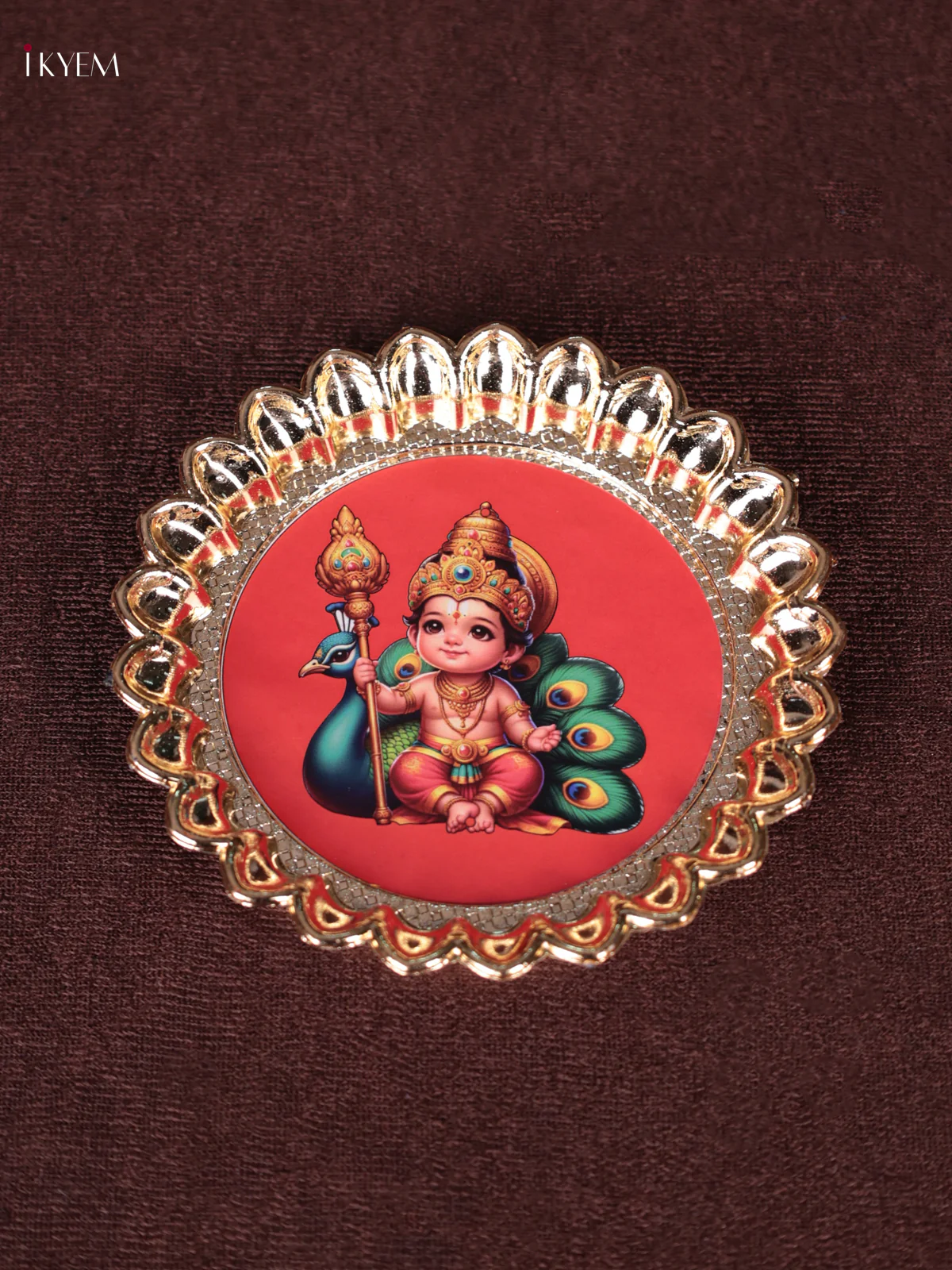 Baby Murugar Printed Plastic plate