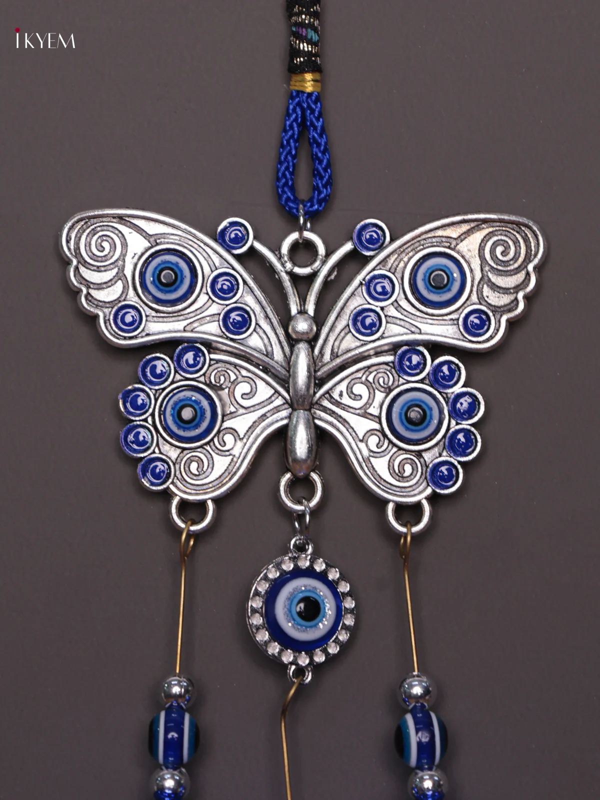Evil Eye/Butterfly Wall hanging Blue Bell - Image 2