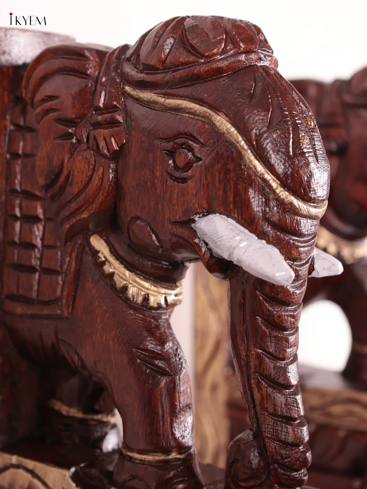 Wooden - Elephant Wall Bracket Set OF - 2 - (12×6) - KEB27019 - Image 2