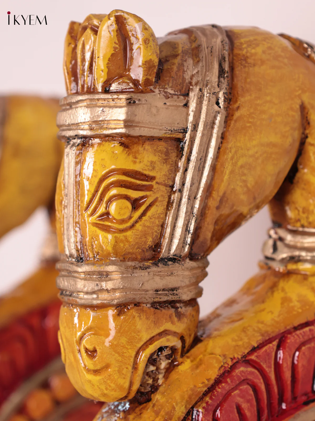 Wooden Hand Carved Painted - Horse Wall Bracket - Set OF 2 - (12×6) - Image 3