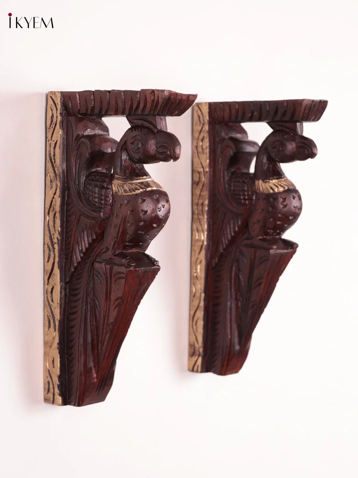 Wooden - Parrot Wall Bracket - Set OF 2 - (12×6)