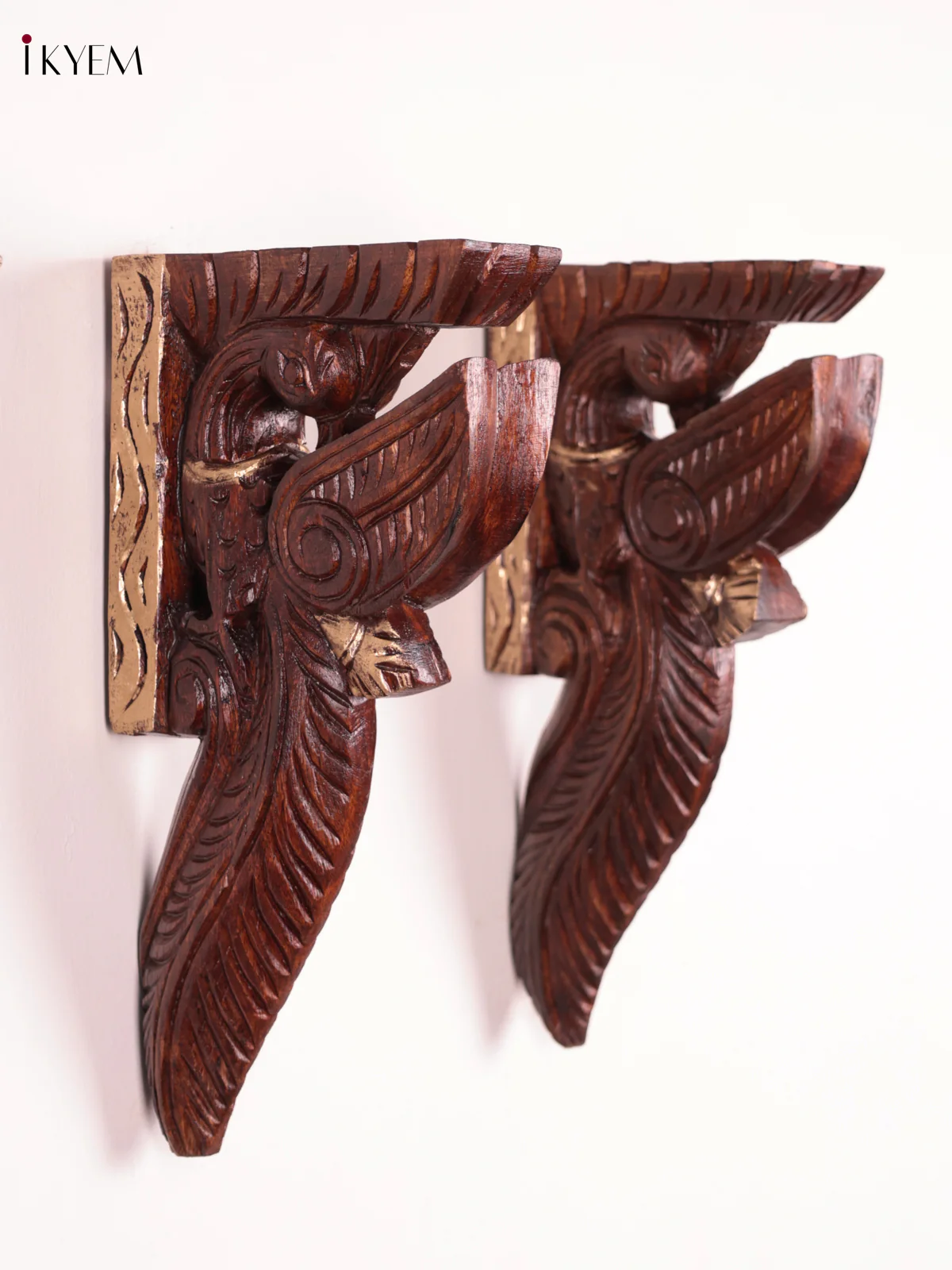 Wooden - Parrot Wall Bracket - Set OF 2 - (12×6) - Image 3