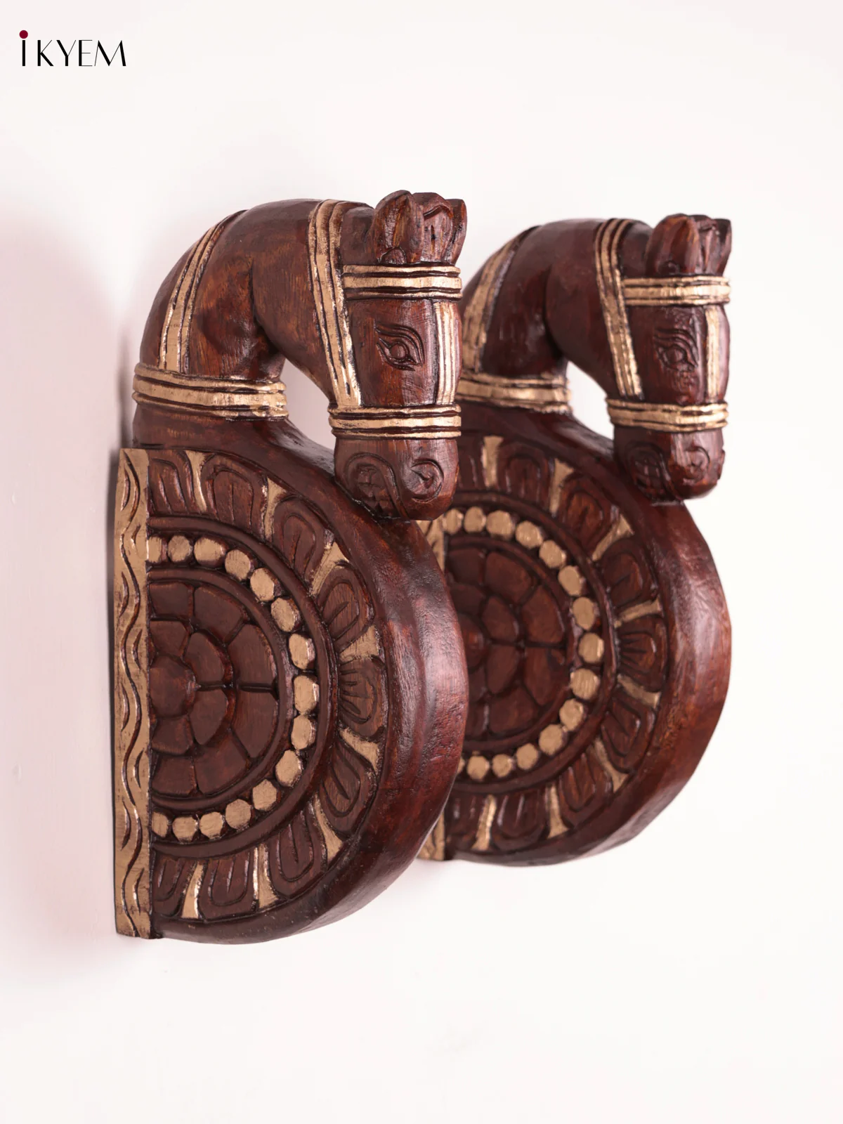 Wooden - Horse Wall Bracket - Set OF 2 - (12×6)