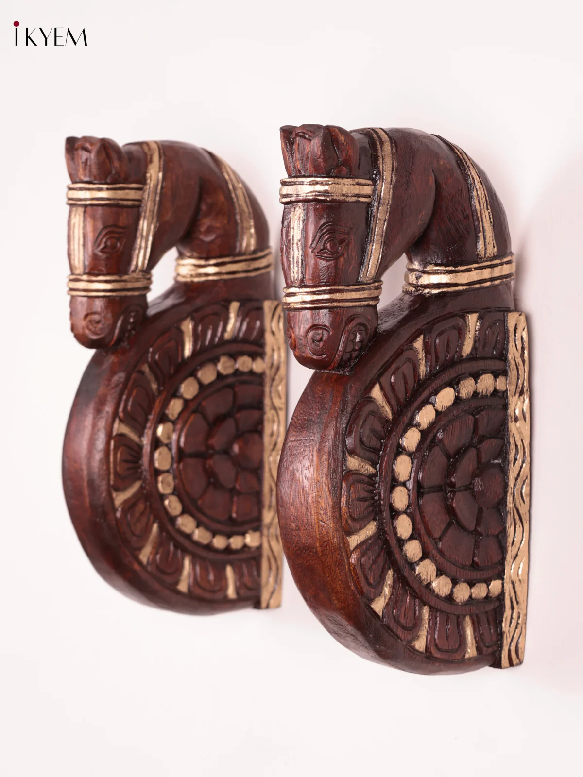 Wooden - Horse Wall Bracket - Set OF 2 - (12×6) - Image 3