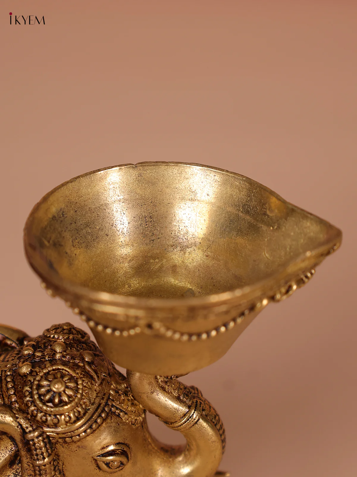 Brass elephant Diya - Image 3