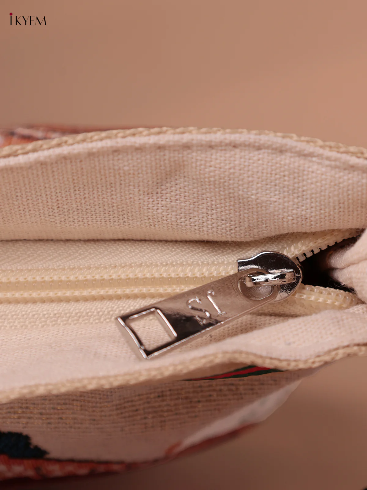 Elephant Printed Sling bag - Cream - Image 3