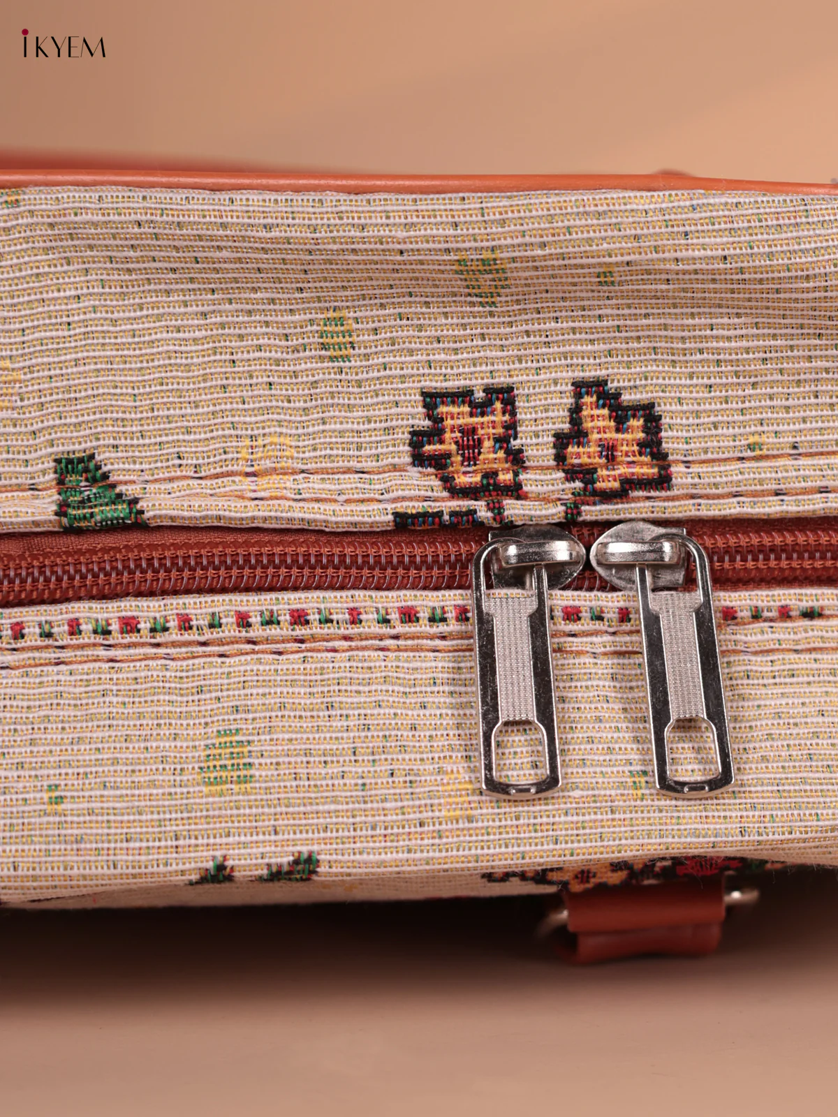 Hand Bag Twin Owl Printed - Cream - Image 3