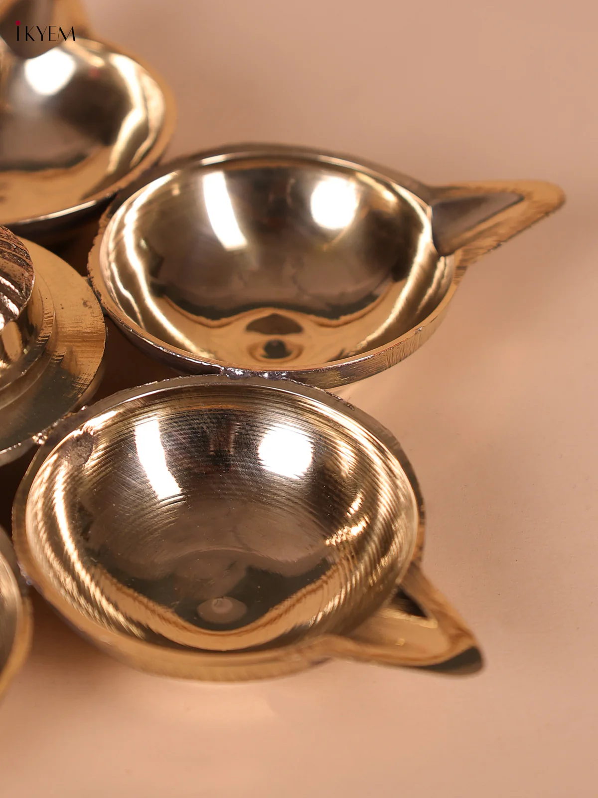 Brass Arumuga Vel 6- Face Diya - Image 3