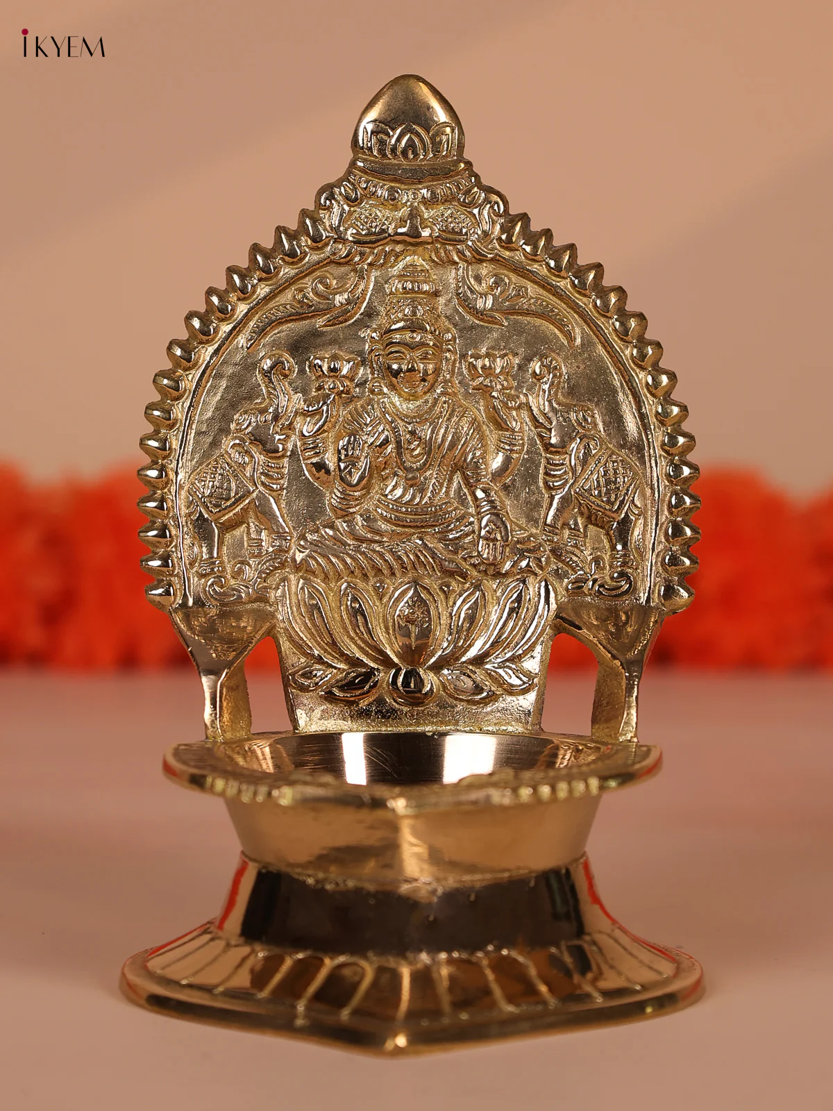 Brass Kamatchi Amman Vilaku - Image 4