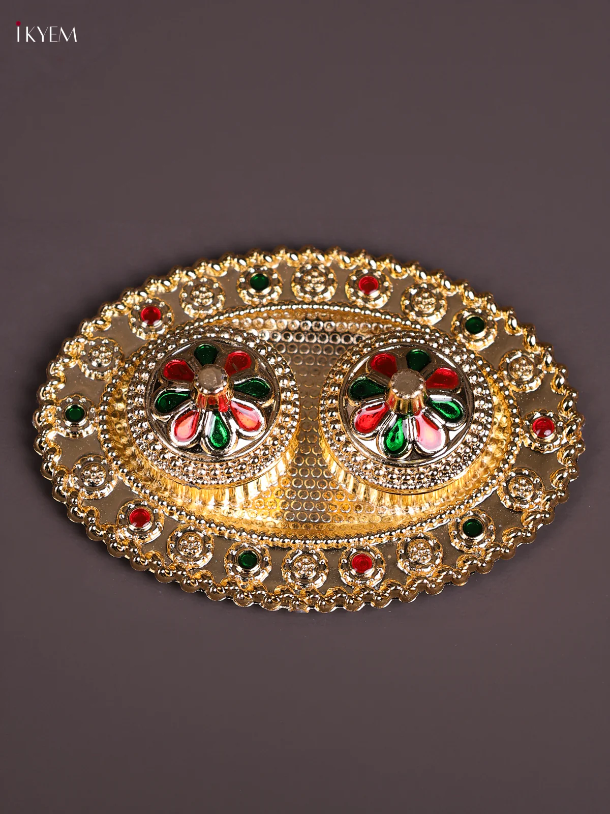 Meenakari Haldi Kumkum Holder-KEC20006