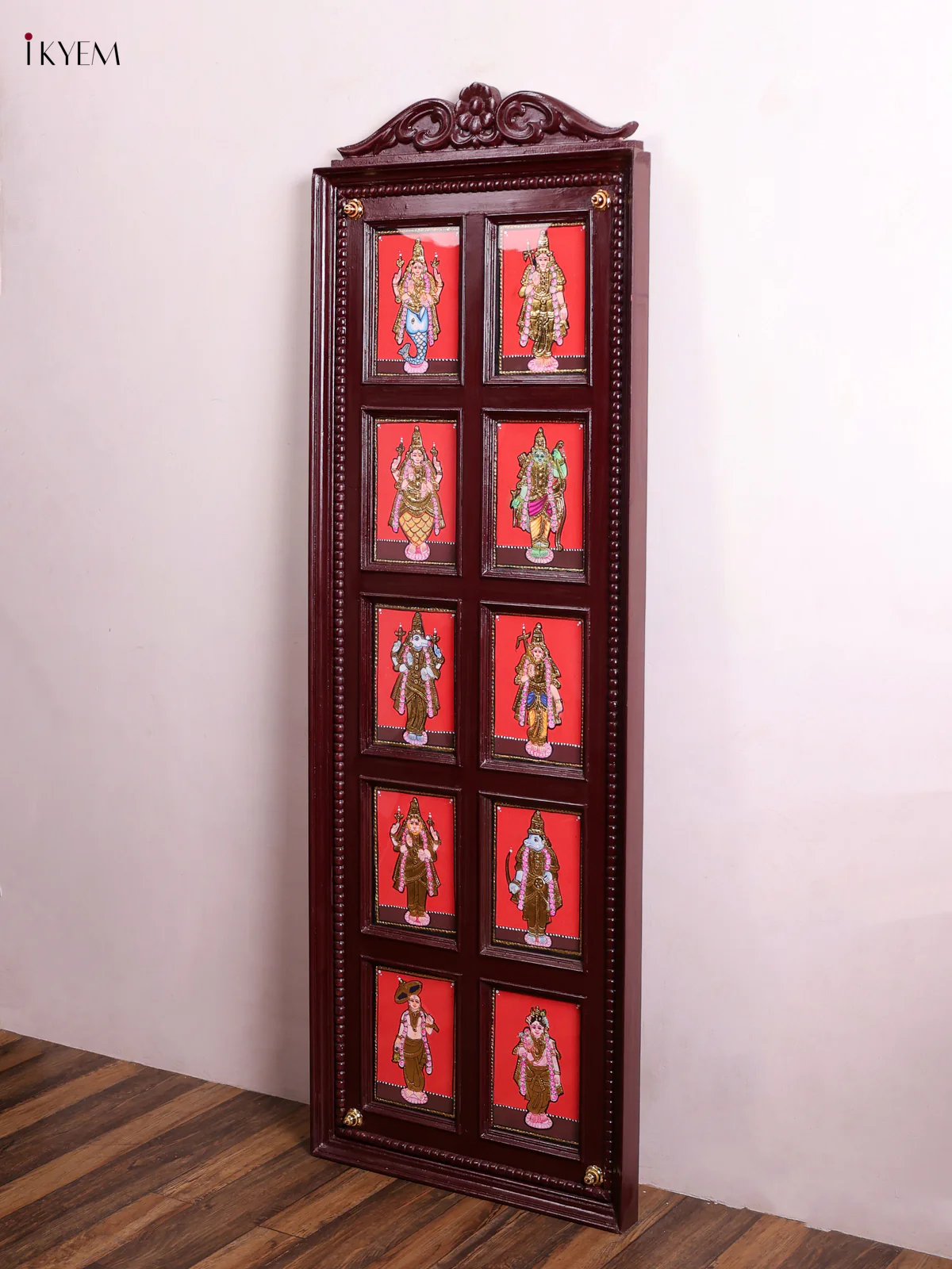 Dasavatharam Handpainted Tanjore Painting - Big-KEC26033 - Image 5