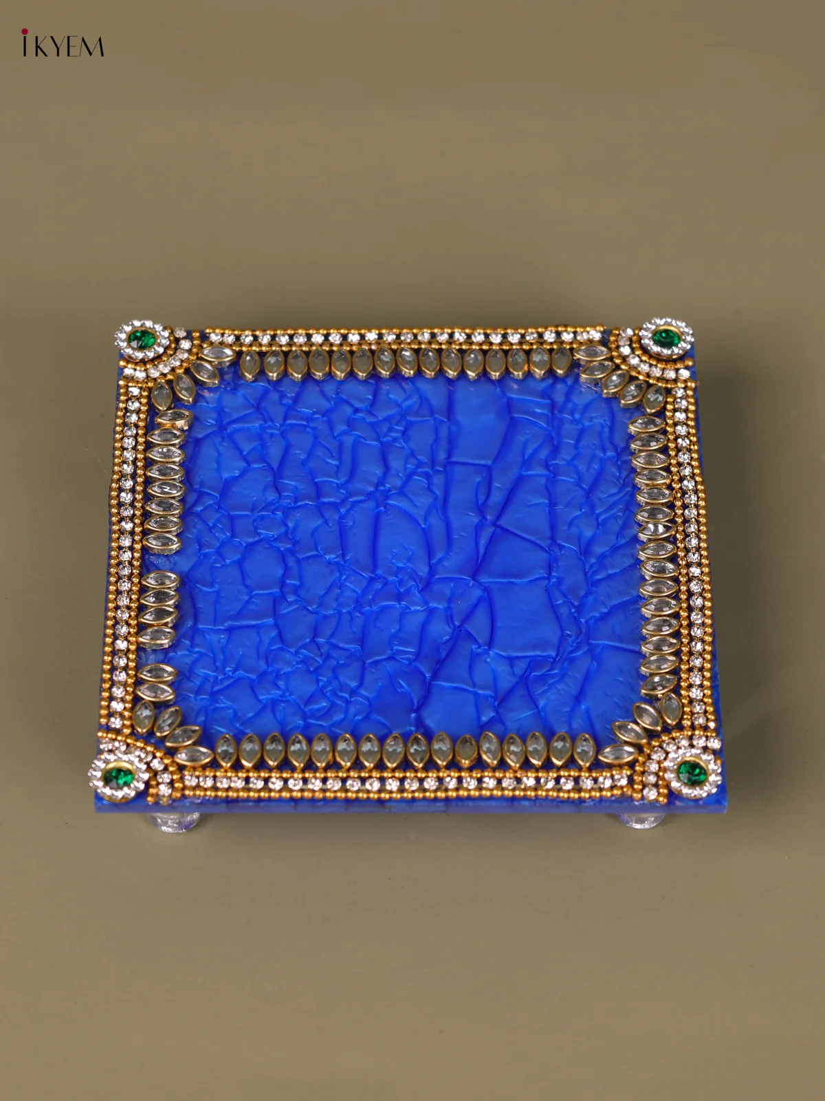 Stone work fiber glass manai (4x4) - Blue-KED09002