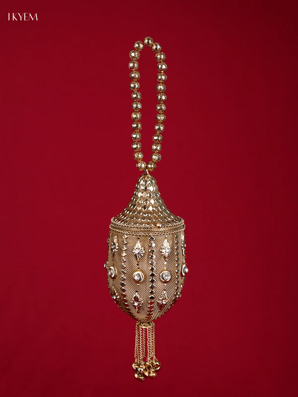 Metal Gold plated Potli HandBag-KED09024