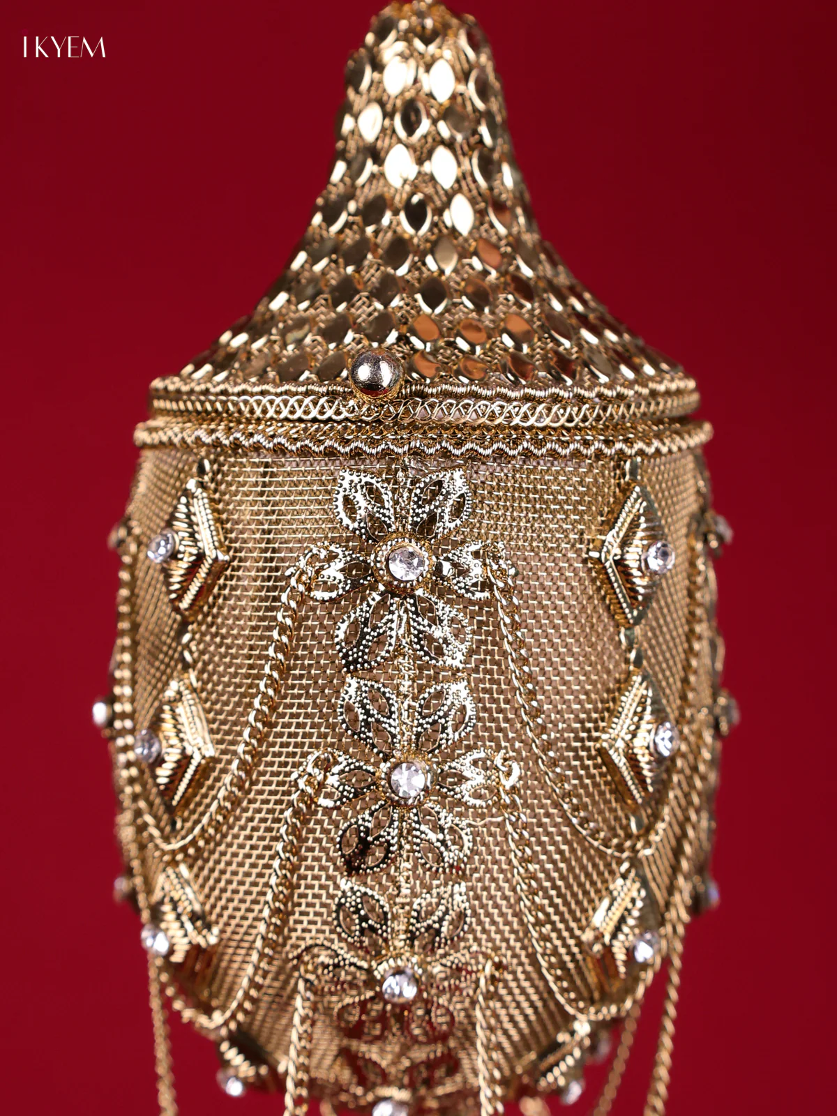 Metal Gold plated Potli HandBag-KED09025 - Image 2