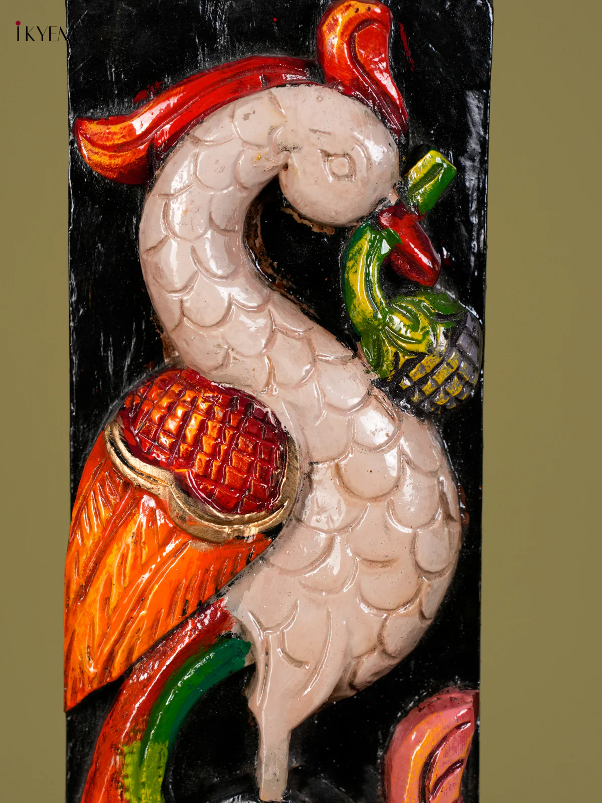 Wooden Handpainted Parrot Single-KED13008 - Image 2