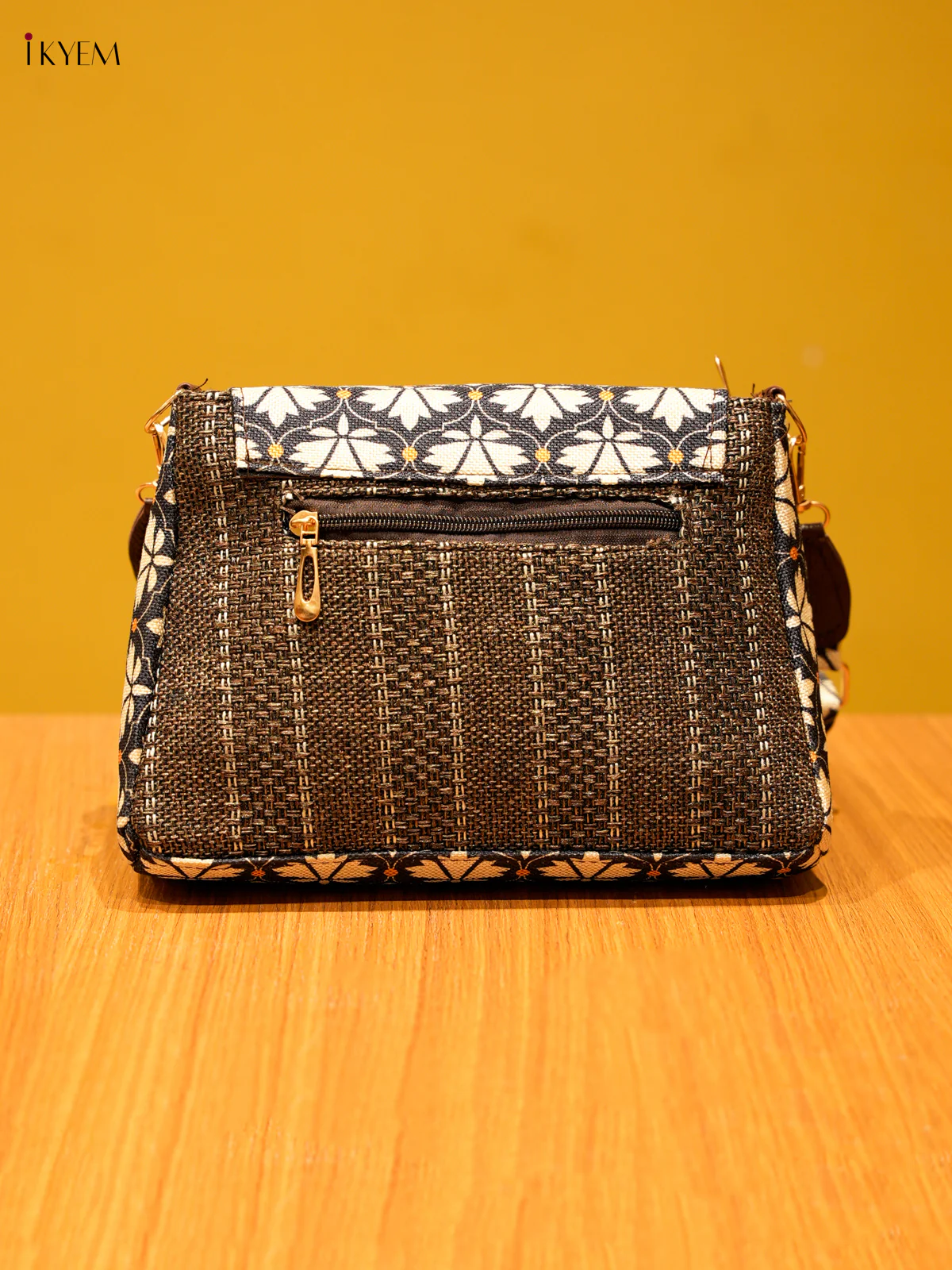 Printed Sling Bag - Black - Image 2