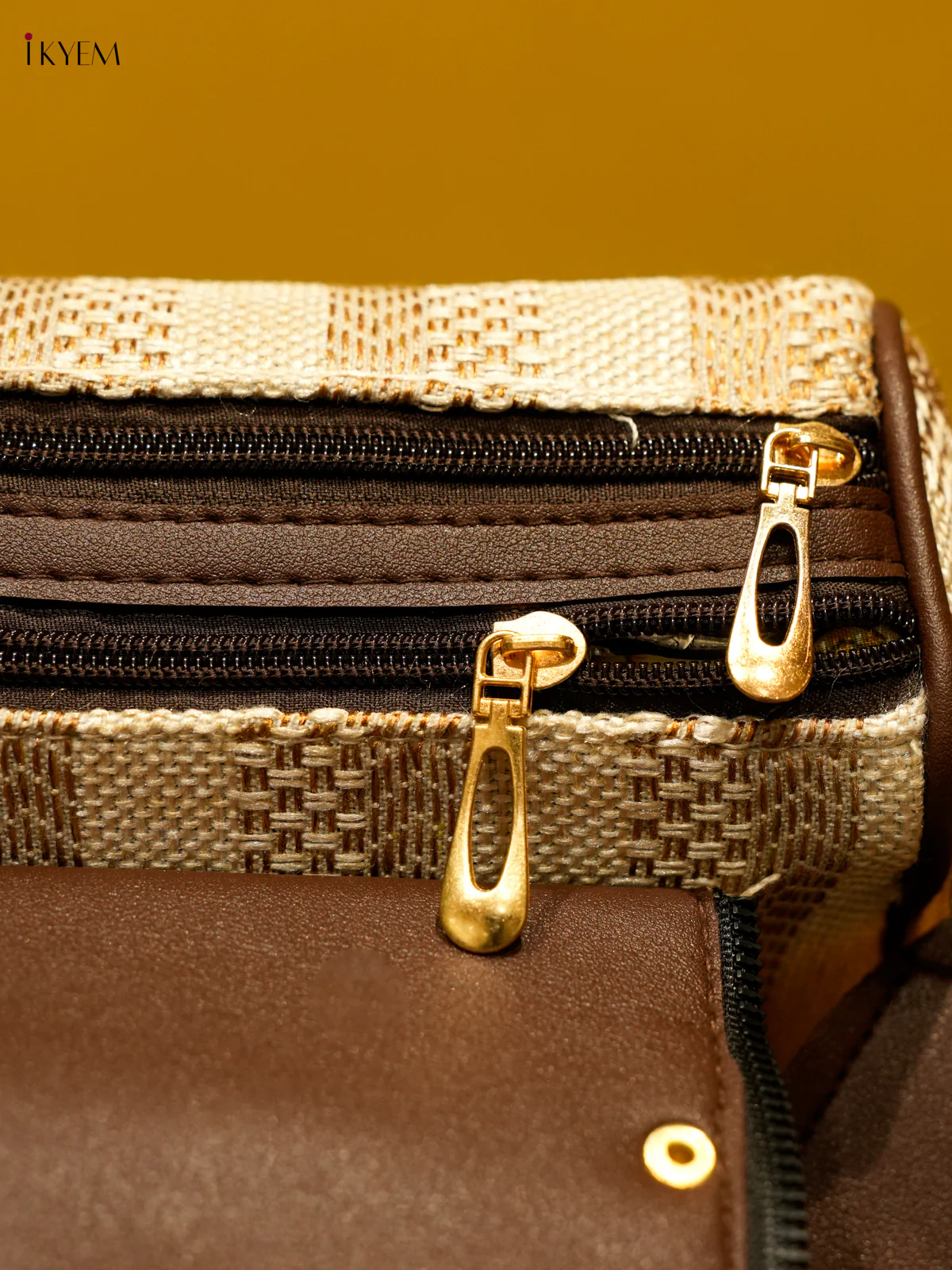 Printed Sling Bag - Sandle & Brown - Image 3