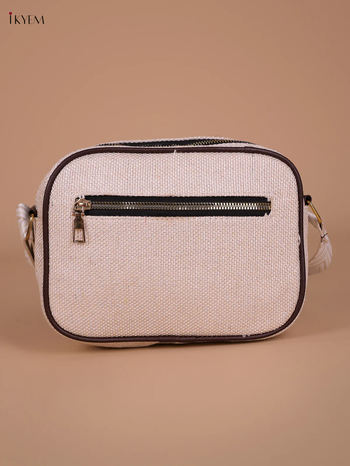 Printed Sling Bag - Cream - Image 2
