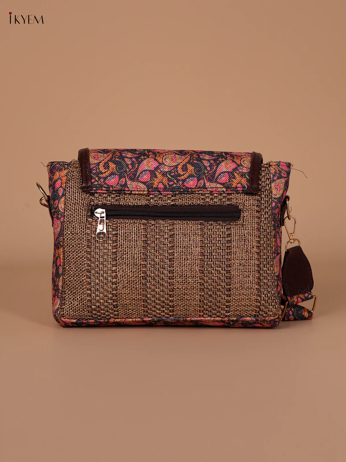 Printed Sling Bag - Brown - Image 2