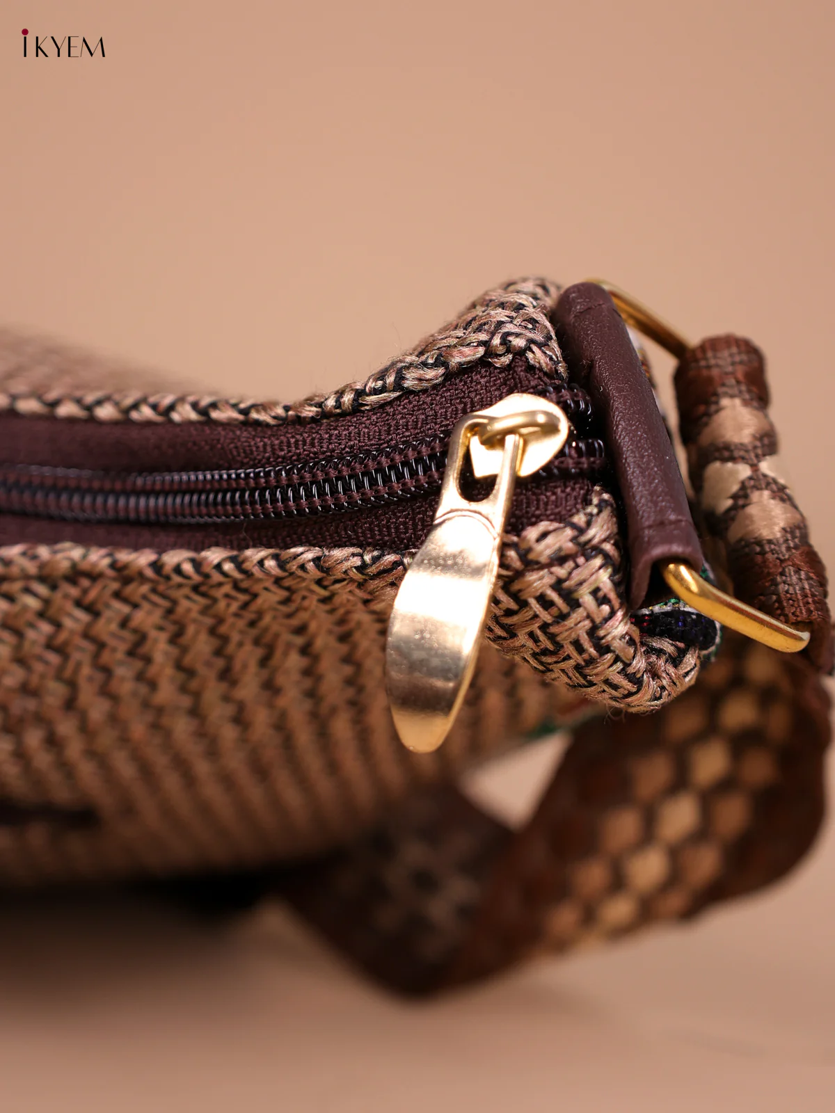 Printed Sling Bag - Brown - Image 3