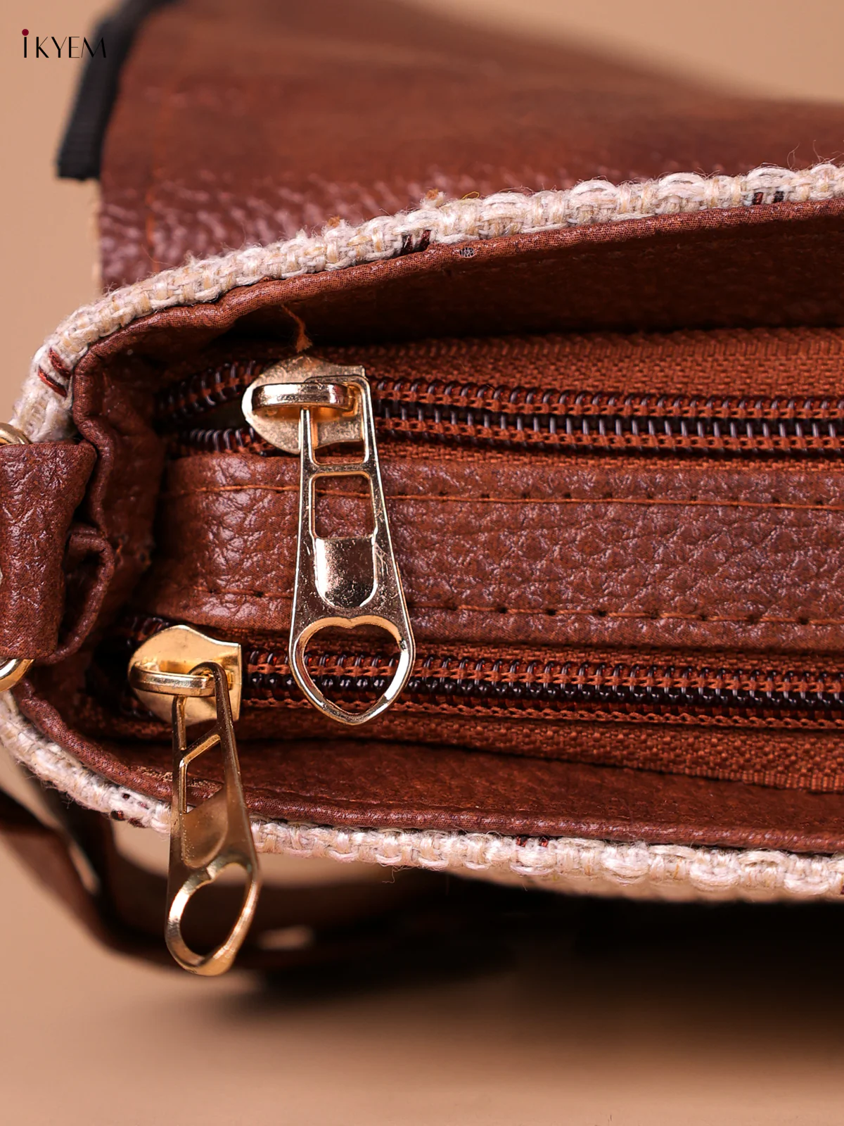Printed Sling Bag - Cream - Image 3