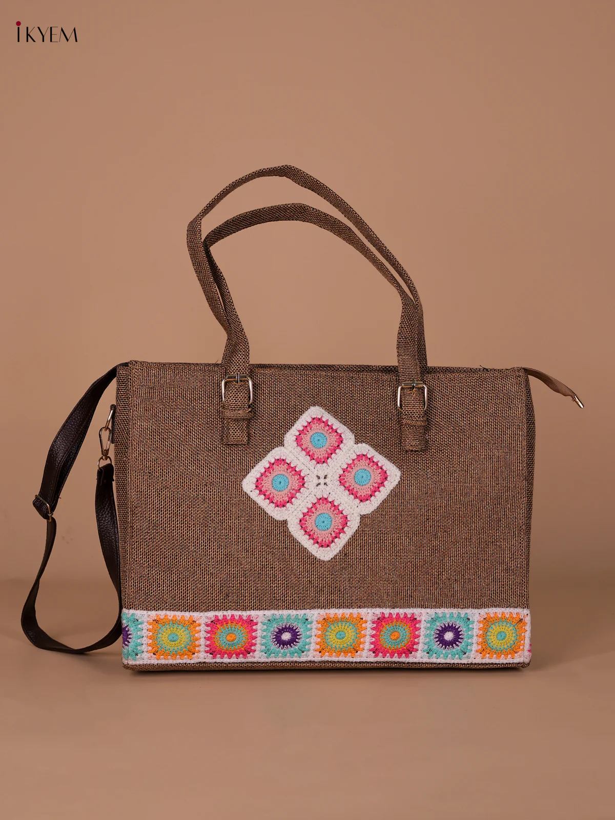 Rangoli Printed Hand Bag - Sandle