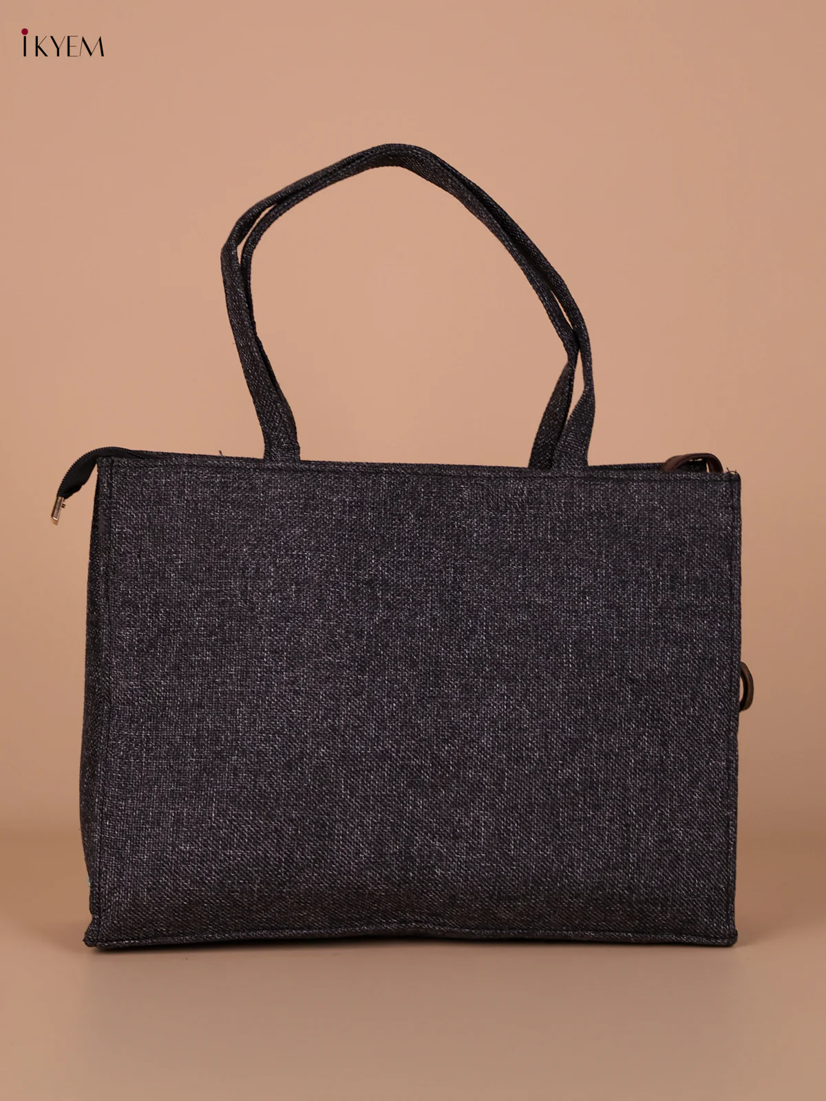 Rangoli Printed Hand Bag - Black - Image 2