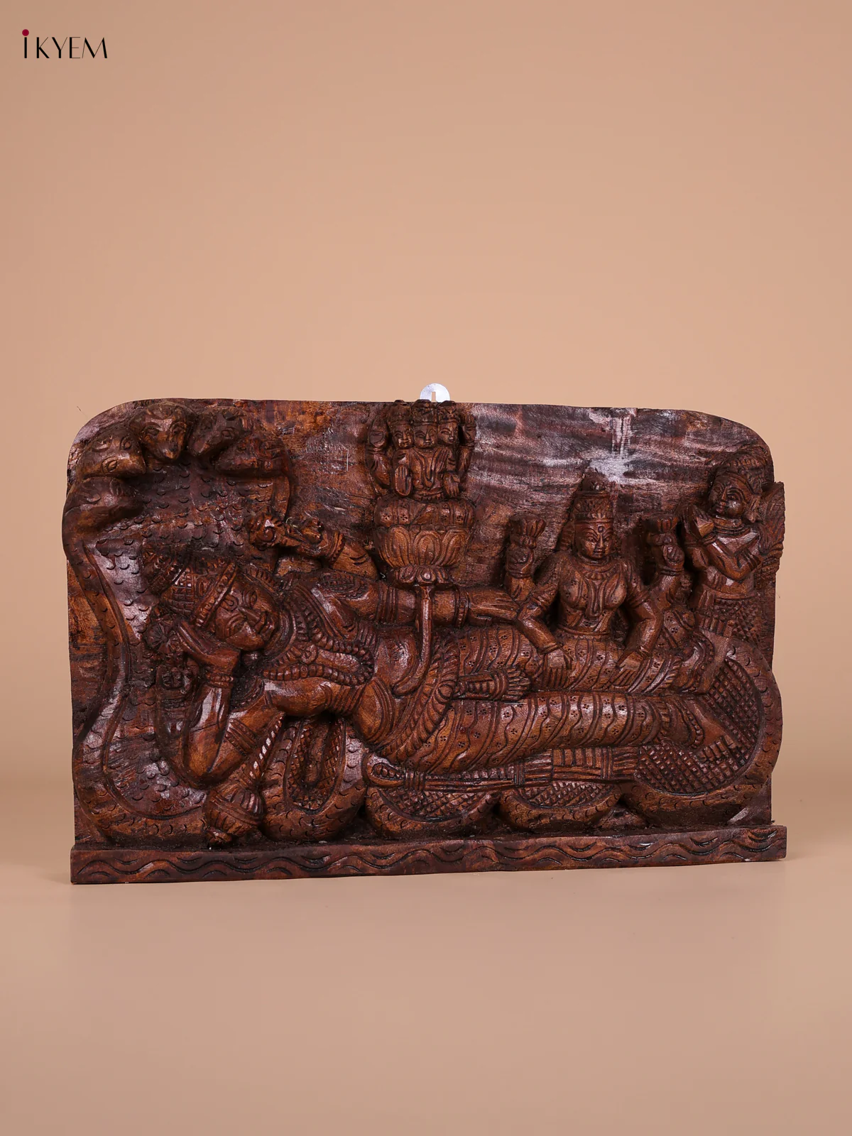 Wooden Ranganathar Statue-KED20014 - Image 4