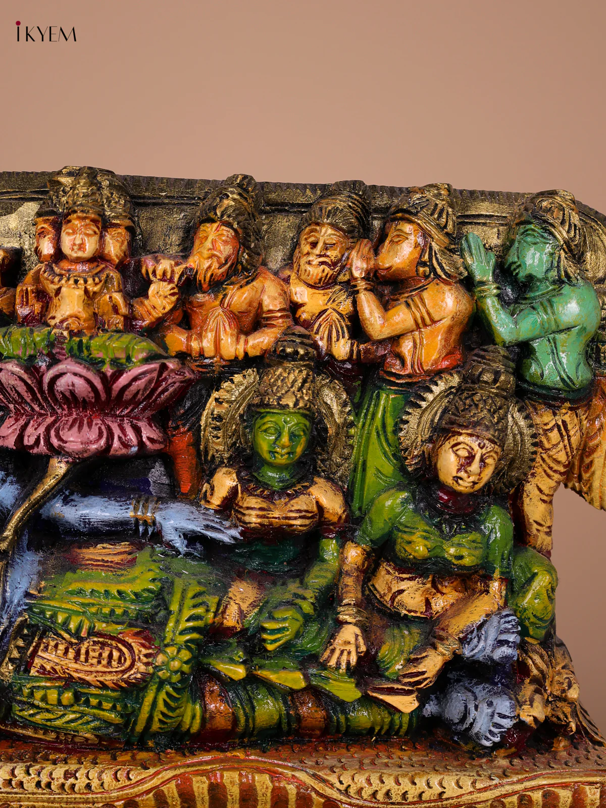 Wooden Hand painted Ranganathar-KED20016 - Image 3