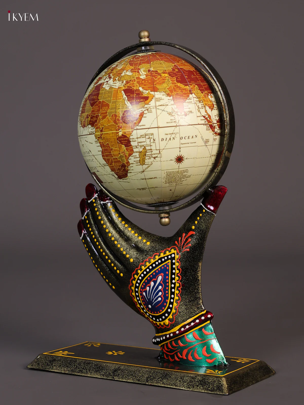 Metal Decorative Hand Globe-KEE02007 - Image 3