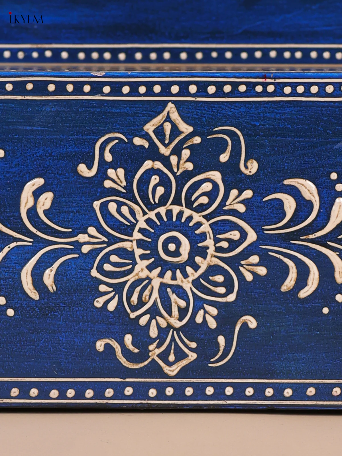 Wooden Handpainted 3 - Step Golu Padi - Blue-KEE02020 - Image 3