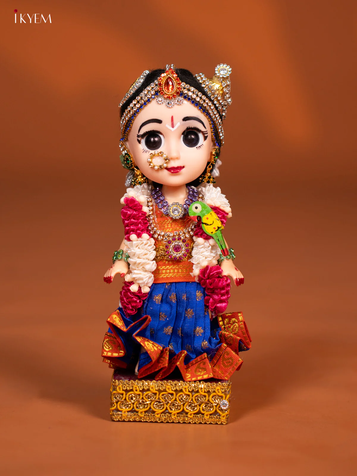 Andal - Golu Display Doll - Blue & orange - KF04114