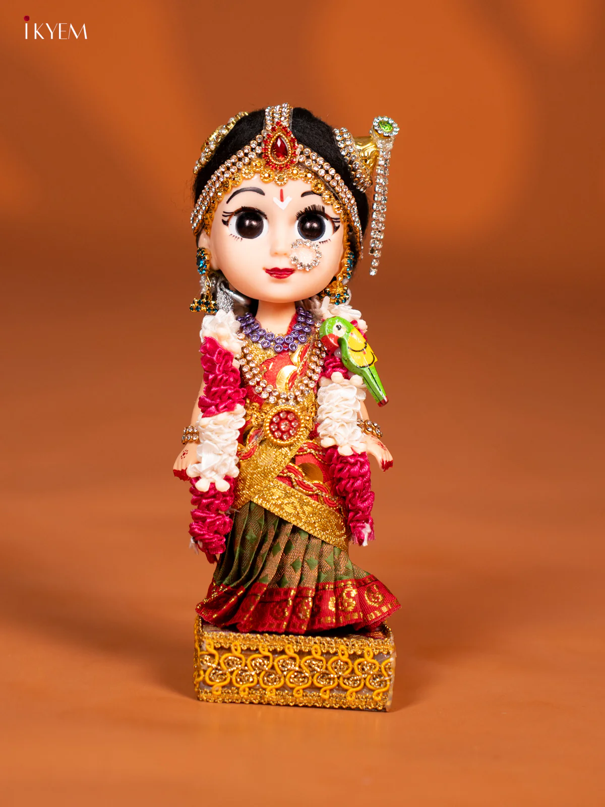 Andal - Golu Display Doll - Red & Green - KF04115