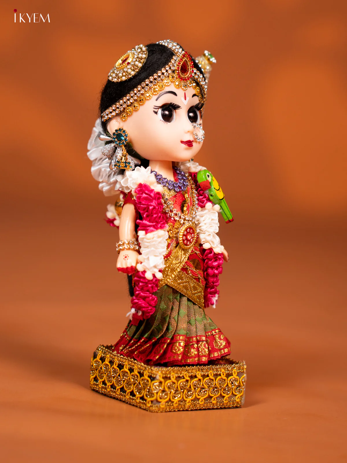 Andal - Golu Display Doll - Red & Green - KF04115 - Image 3