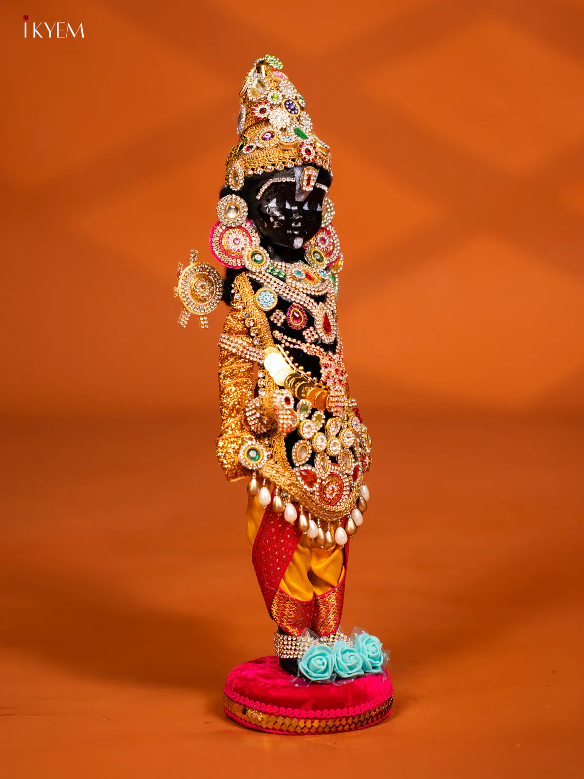 Venkatesa Perumal - Golu Display Doll - Yellow & Pink Base - KF04132 - Image 3