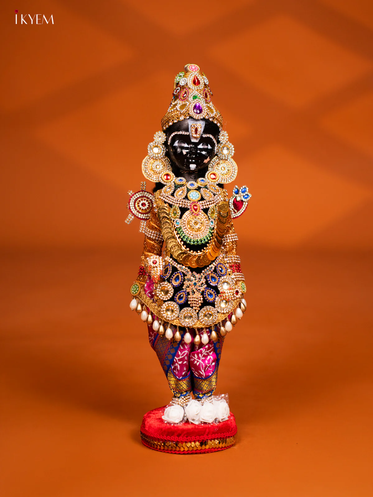 Venkatesa Perumal - Golu Display Doll - Pink & Red Base - KF04133