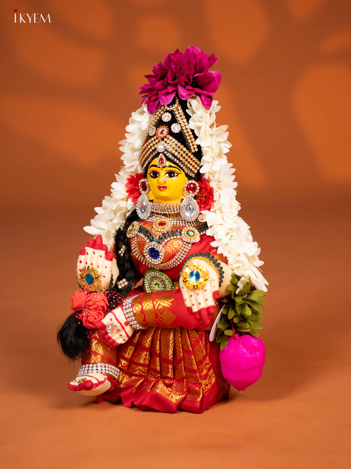Varamahalakshmi Doll - 12 Inch - Red - KF04161 - Image 3