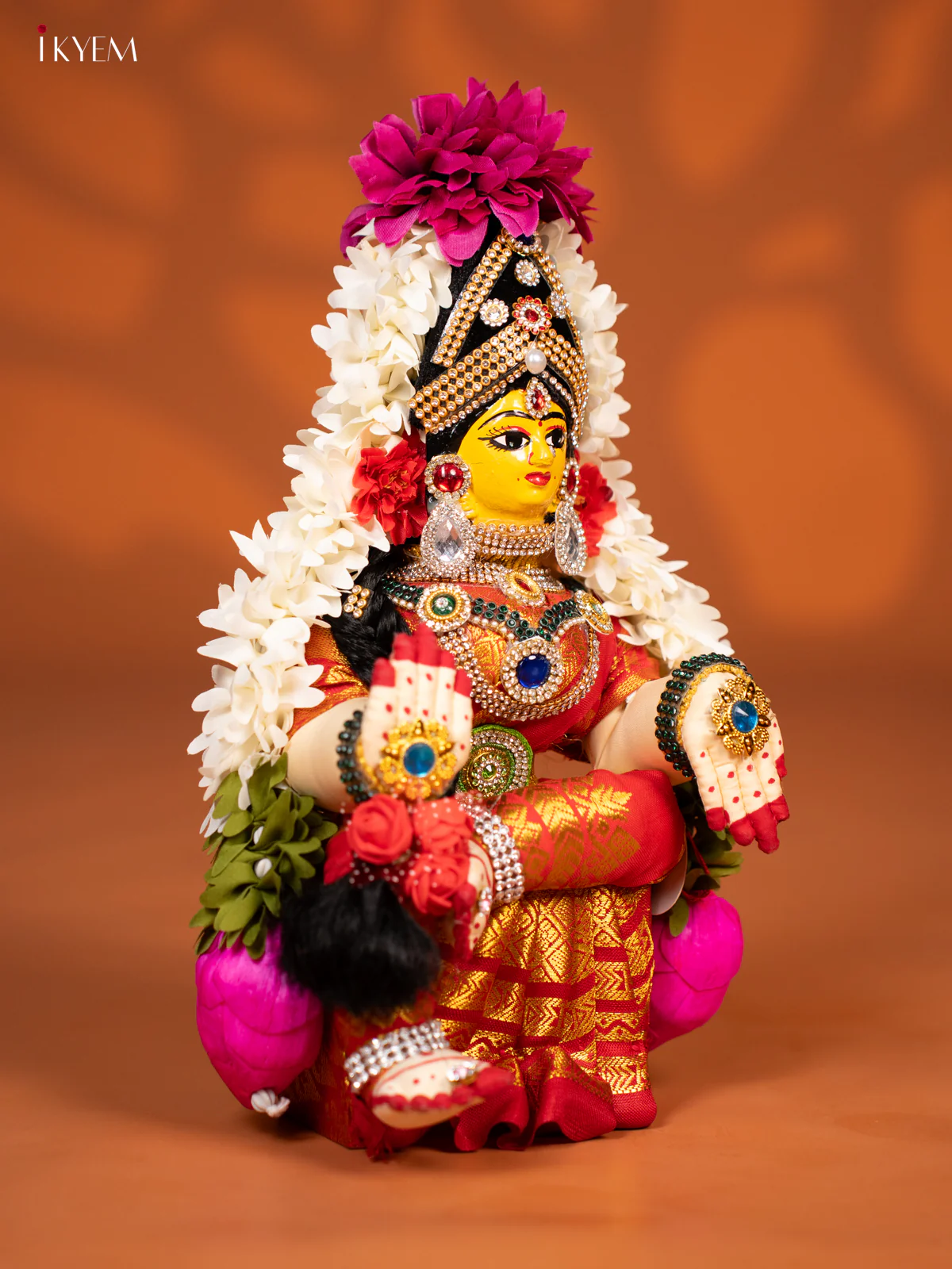 Varamahalakshmi Doll - 12 Inch - Red - KF04161 - Image 4