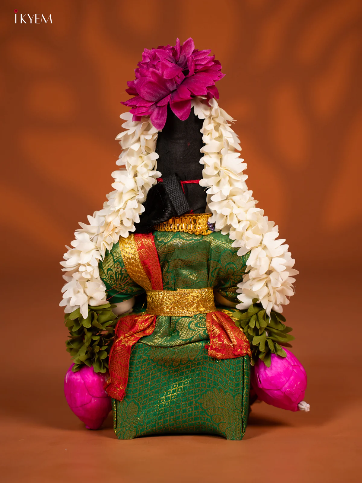 Varamahalakshmi Doll - 12 Inch - Red & Green - KF04163 - Image 4